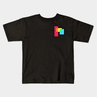 Funky coloured rectangles Kids T-Shirt